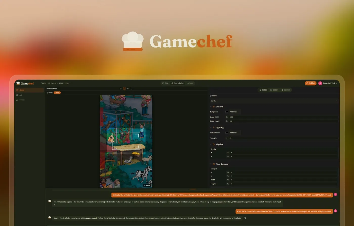 GameChef, een browser-based AI game engine gebouwd door TopDevs