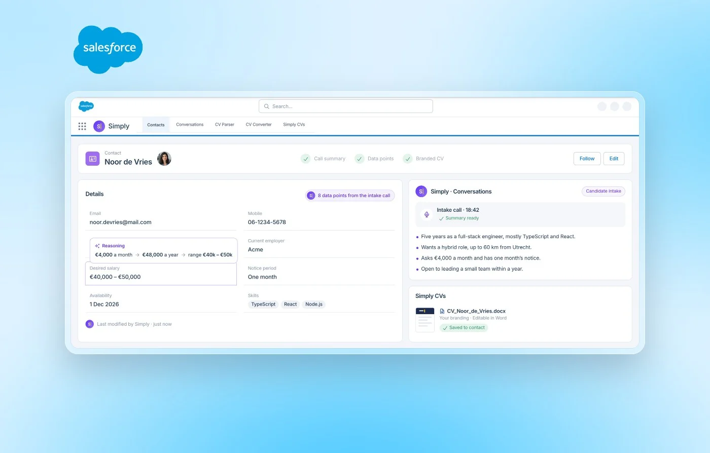 Salesforce — documentverwerking